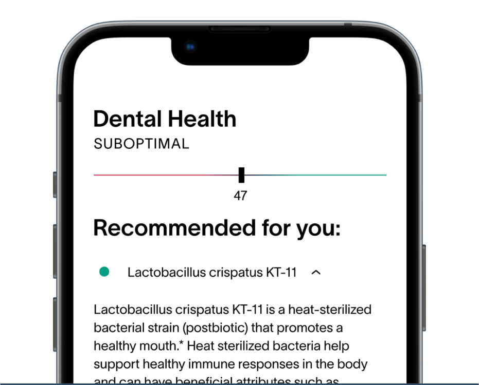 Viome - Dental Health Screen - Desktop