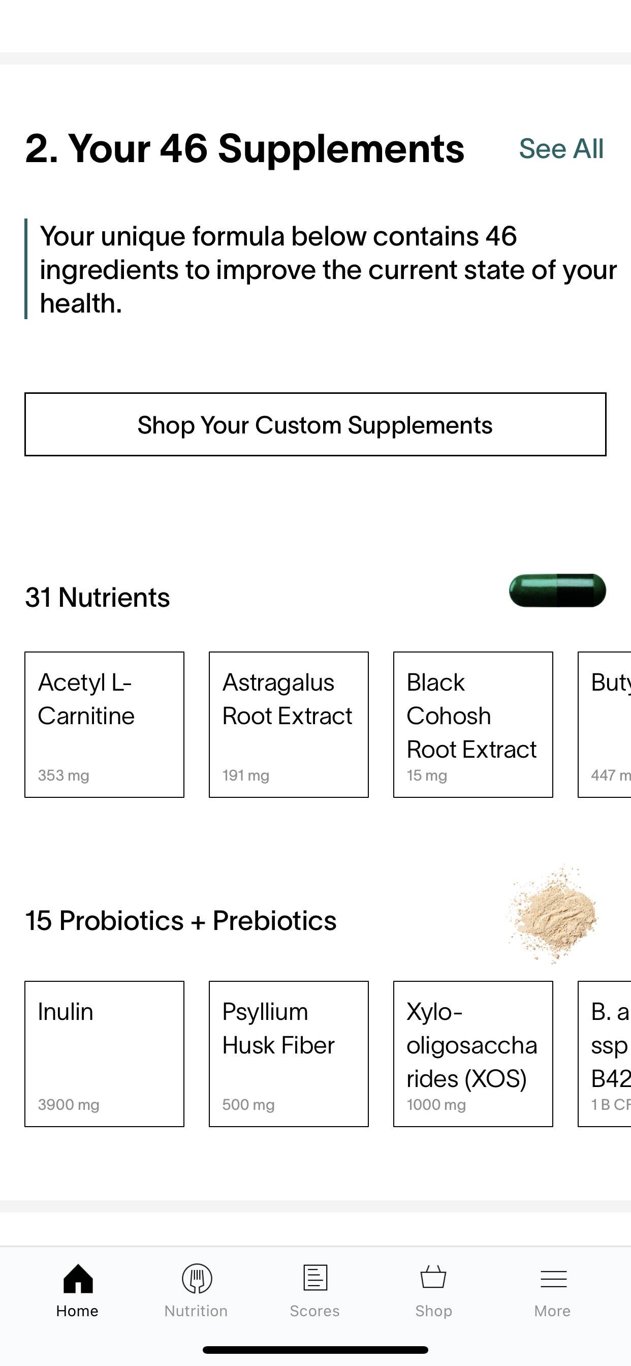 new supps app view