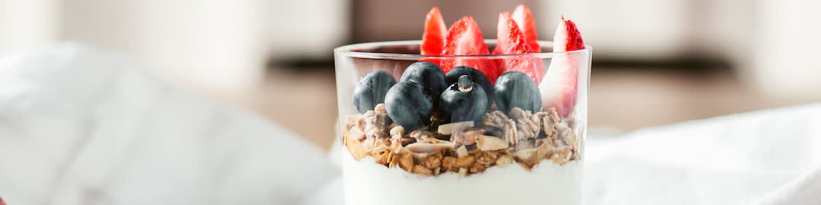 fruit and yogurt