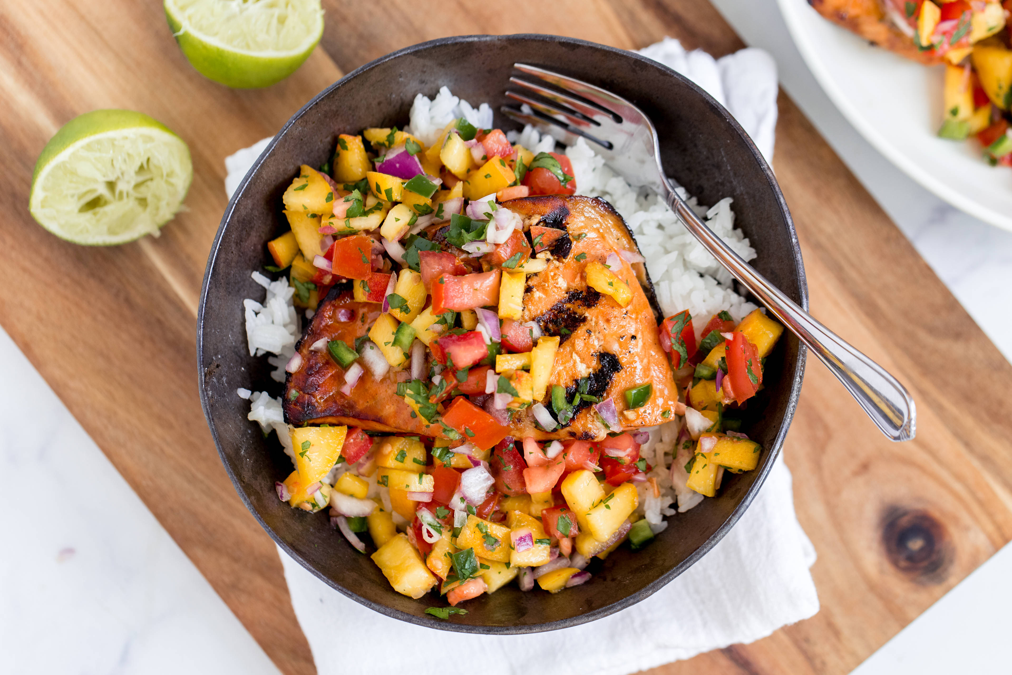 Grilled Salmon with Peach Salsa (5 of 5)