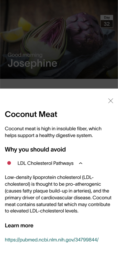 App Screen - Coconut Meat